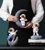 Figurine Home Decor Resin Astronaut Statue Collectible Spaceman Sculpture Decorative Music Ornament for Desktop Bookshelf Office 3