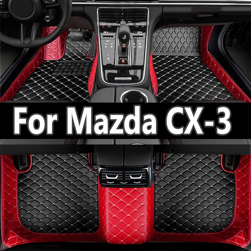 

Автомобильные коврики для Mazda CX-3 CX3 DK 2016 ~ 2022, кожаный роскошный коврик, набор защитных ковровых покрытий, автозапчасти, автомобильные аксессуары