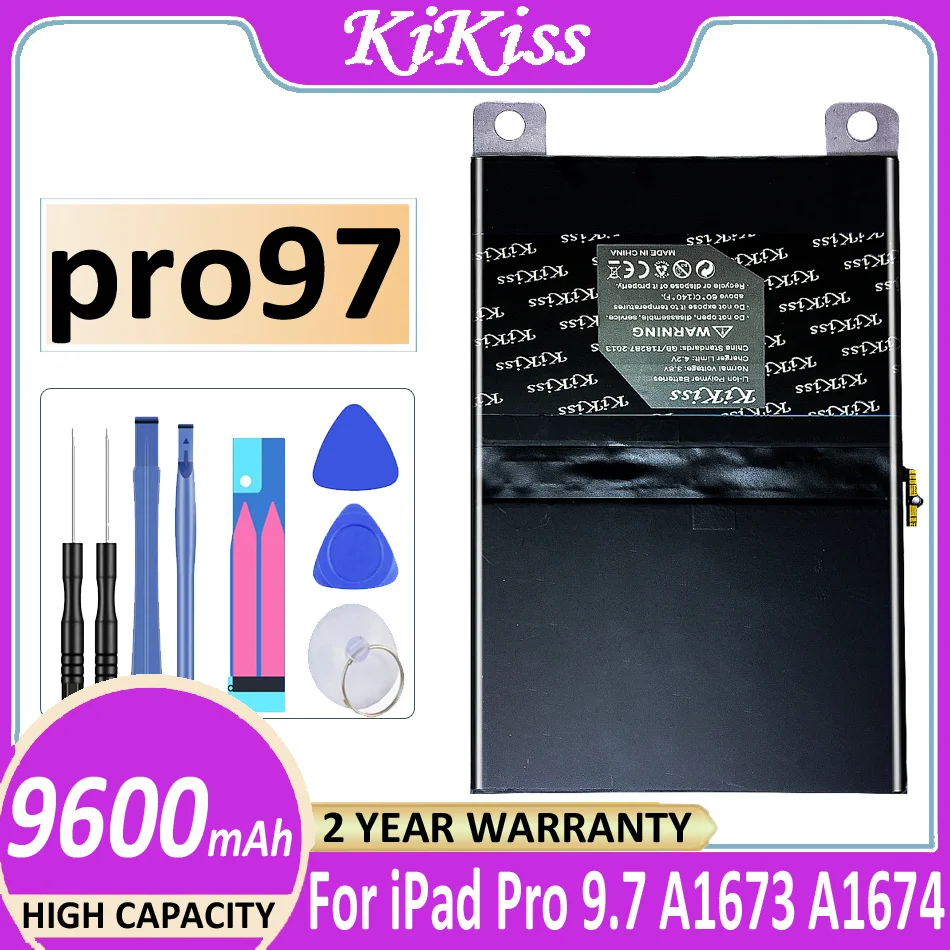 

9600mAh Battery for Apple IPad Pro 9.7 A1673 A1674 A1675 Bateria + Free Tools