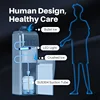 Tube Ice Maker Bottom Load Freestanding Plastic Drinking Hot and Cold Water Dispenser with Ice Maker 5