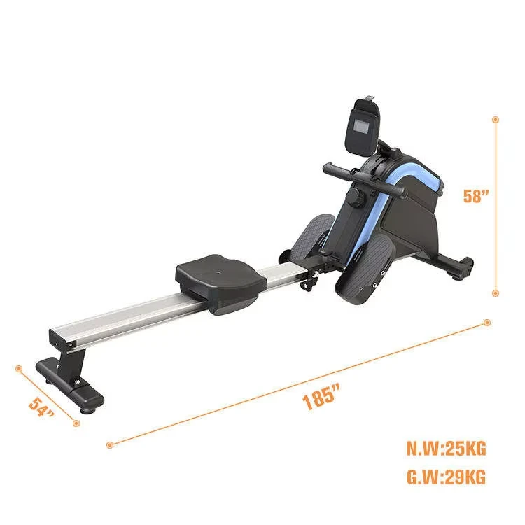Maketec Portable Home Fitness Rowing Machine New Design Air Rower With 3 Kg Flywheel Aluminium Material