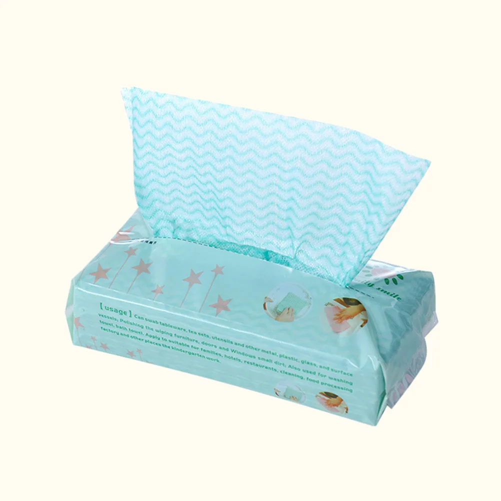 

80pcs Cleaning Cloths Kitchen Towels Dish Rags Non Woven Fabric Wipes for Bathroom Bathtub Green