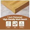 60'' Adjustable Workbench, Metal Work Bench Table with Wheels and Power Outlet, Rolling Workbench with Drawers, Large Load Capac 3