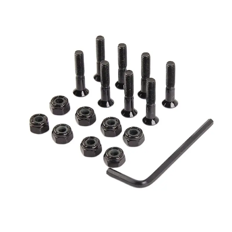 

8 шт./партия, винты с гайками для скейтборда, 25 мм, 28 мм, 30 мм