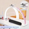 3000-6500K Nail Table Lamp With Diamond Manicure Desk Lamp With Remote LED Half Moon Light For Nails Art Tattoo Salon Eyelash 4