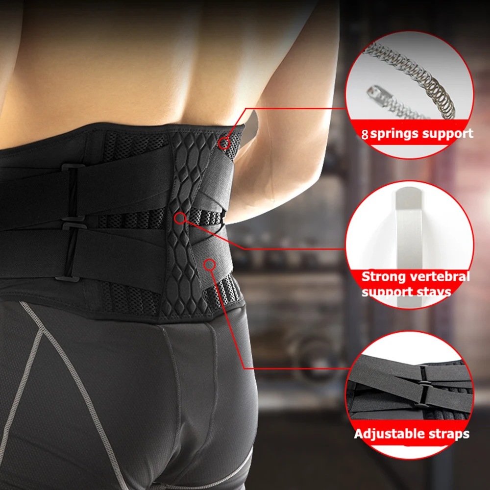 Lumbar Waist Support Belt For Sports Pain Relief