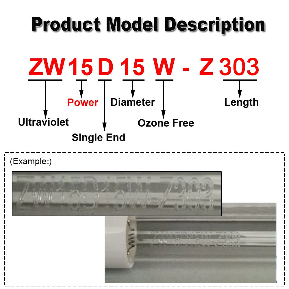 Enhanced UV Sterilizer Lamp with Straight Pipe and Single-Ended Needle