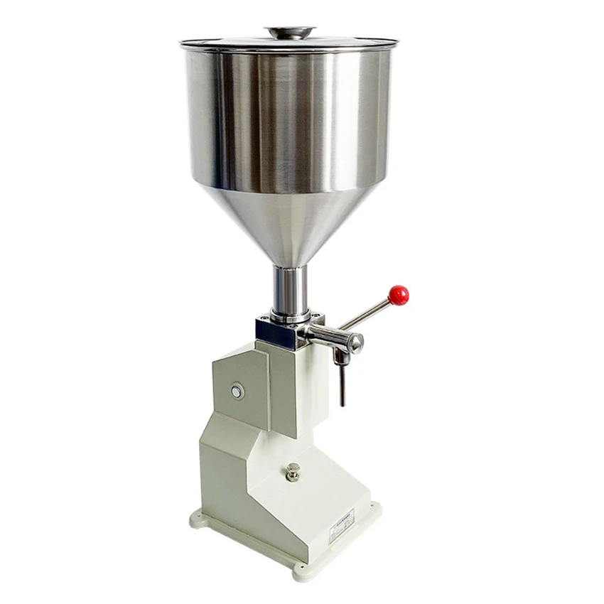 

A03 Viscous Food Hand Pressure Liquid Filling Machine Stainless Steel Liquid Filler Manual Liquid Paste Filling Machine 5-50ml