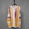 PFNW High Quality Pullover Knit Sweater Bittersweet Pattern Three-dimensional Wave Color Collision Ethnic Style Sweaters 12C1474 5