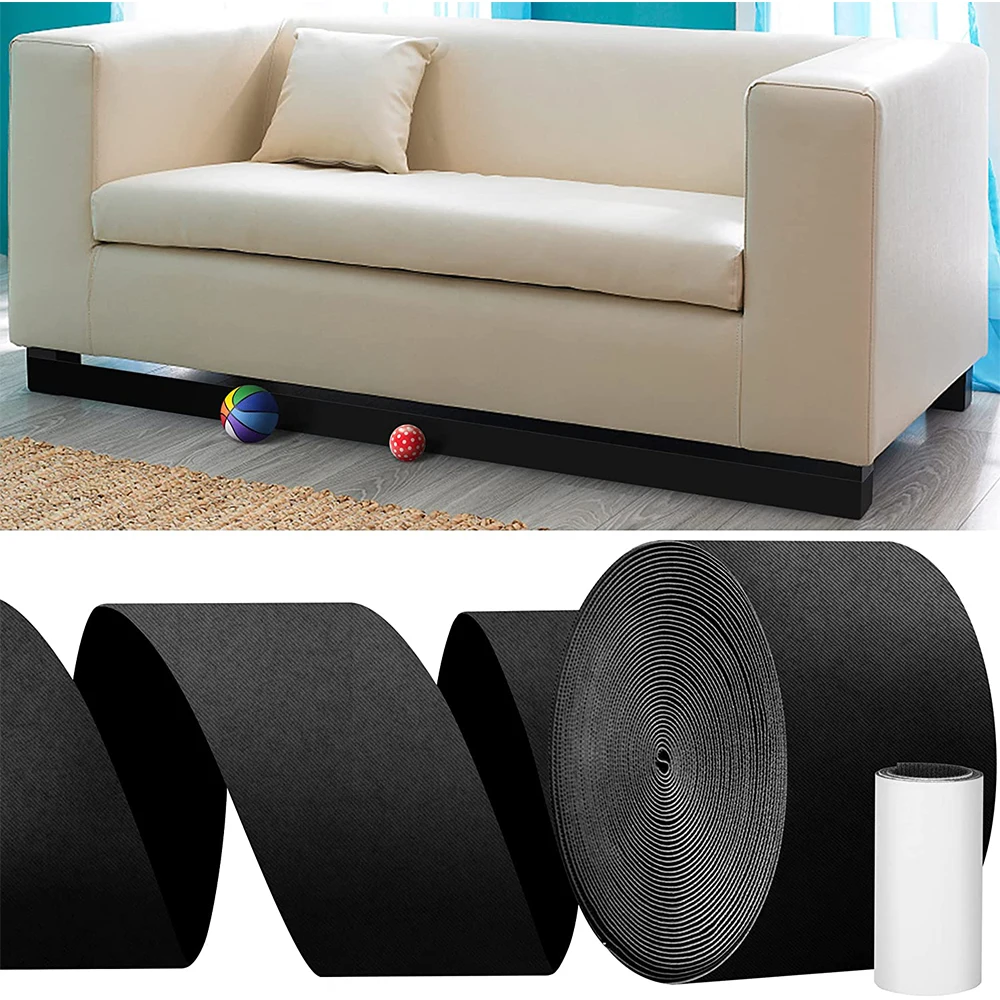 3/6M Sofa Toy Blocker,Adjustable Gap Bumper,Bumper Guard for Avoid Things Sliding Under Couch Include Adhesive Strap