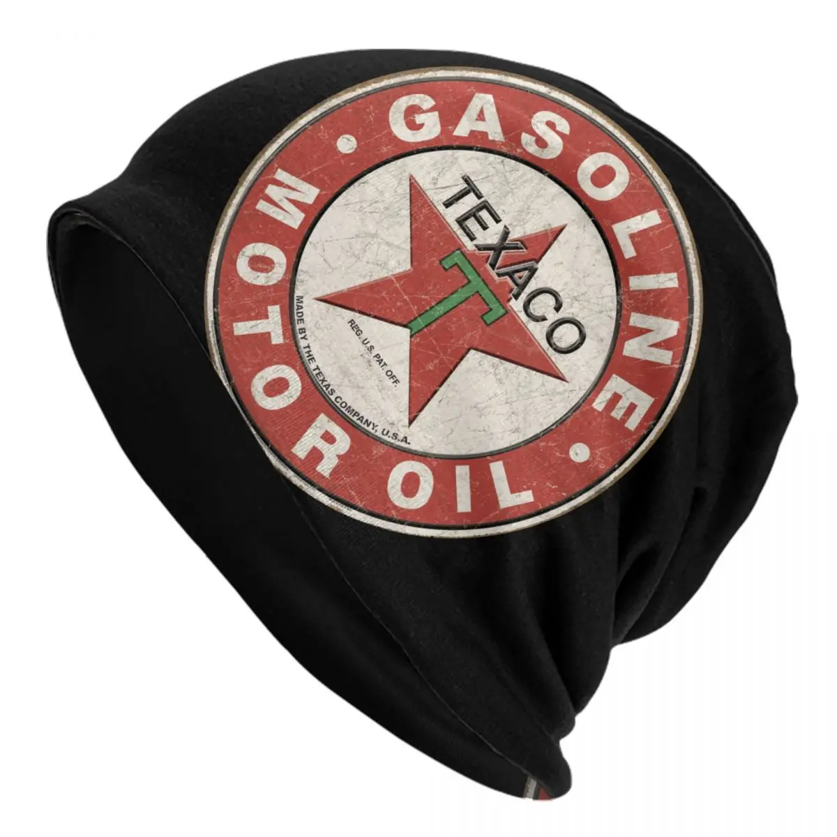 

Винтажная Шапка-бини Texaco в подарок на день рождения, зимняя теплая шапка унисекс, женские вязаные шапки, крутые лыжные шапочки для улицы, облегающие шапки, шапки