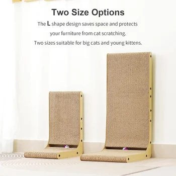 L-Shape Cat Scratching Post 1