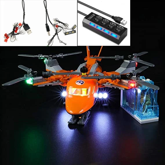 USB LED Light Kit for LEGO City Arctic Expedition Air Transport Helicopter 60193 Building Set (NOT INCLUDE THE | - AliExpress