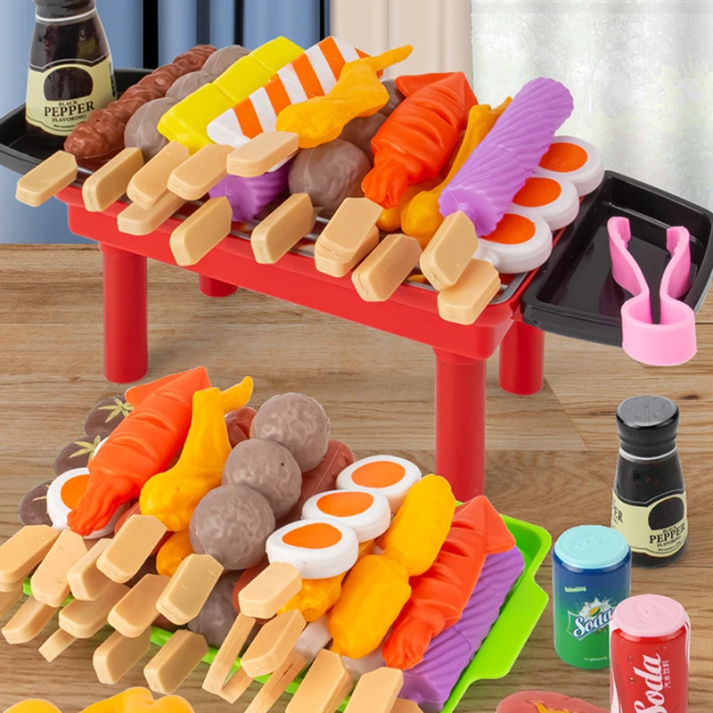 2022 mais novo crianças fingir jogar brinquedos de cozinha simulação  churrasco panelas cozinhar comida role play educacional casa brinquedos -  AliExpress