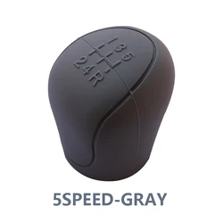 Silicone Non - Slip Grip Car Gear Shift Knob Cover (5speed - gray)