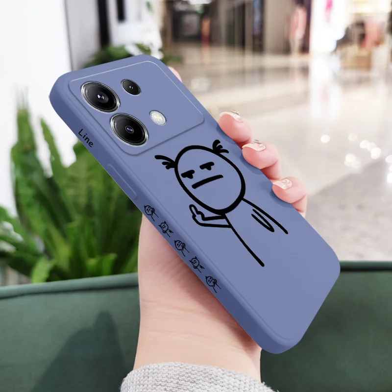 Playful Silicone Cover with Comical Friend Design
