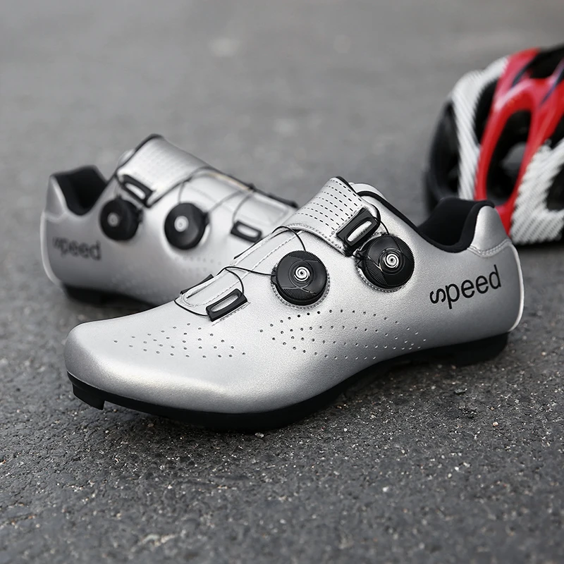 Cycling Shoes Men SPD With Lock Road Bike Racing Sports Outdoor Mountain MTB Pedal 37-47#