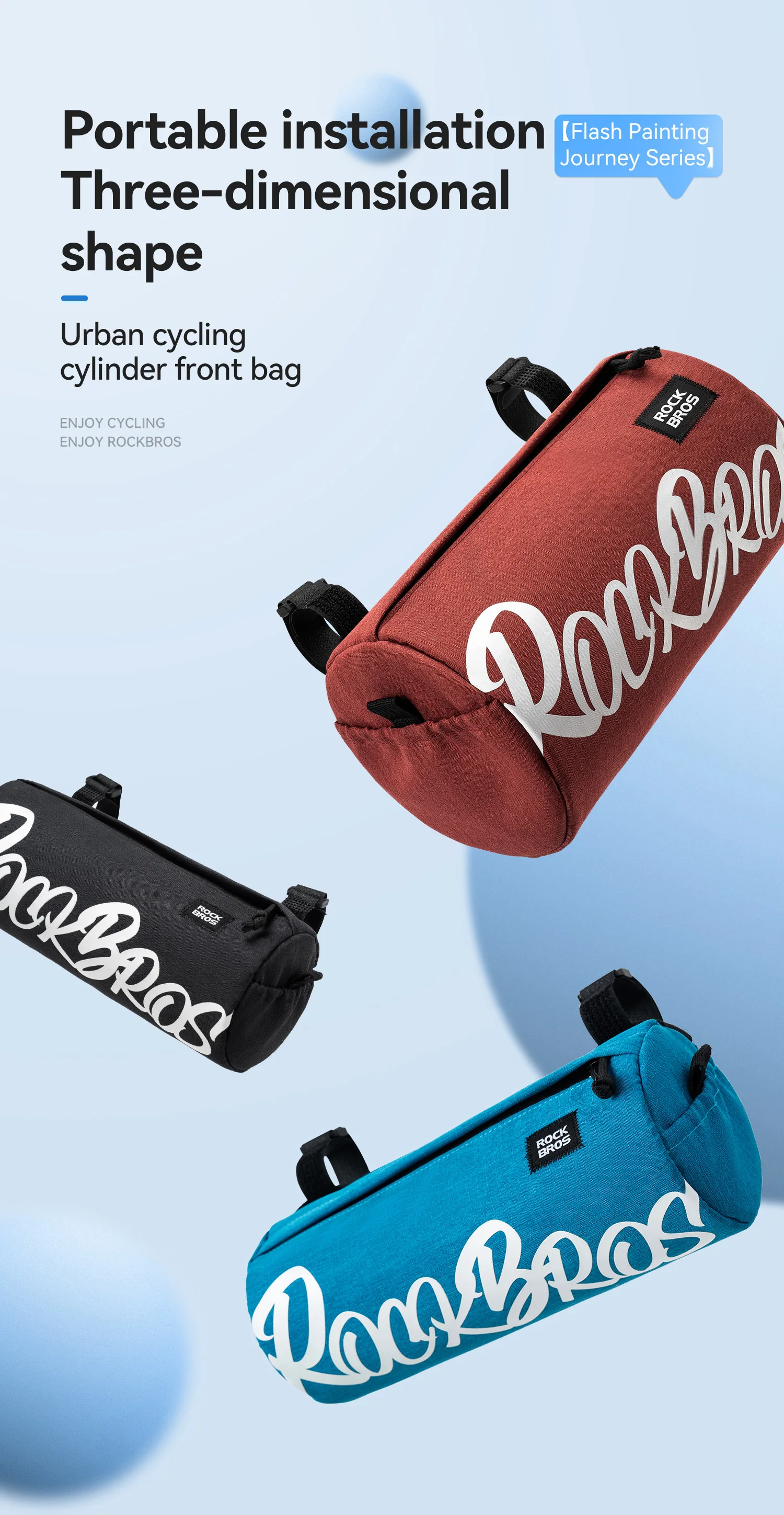 waterproof bike bag detail