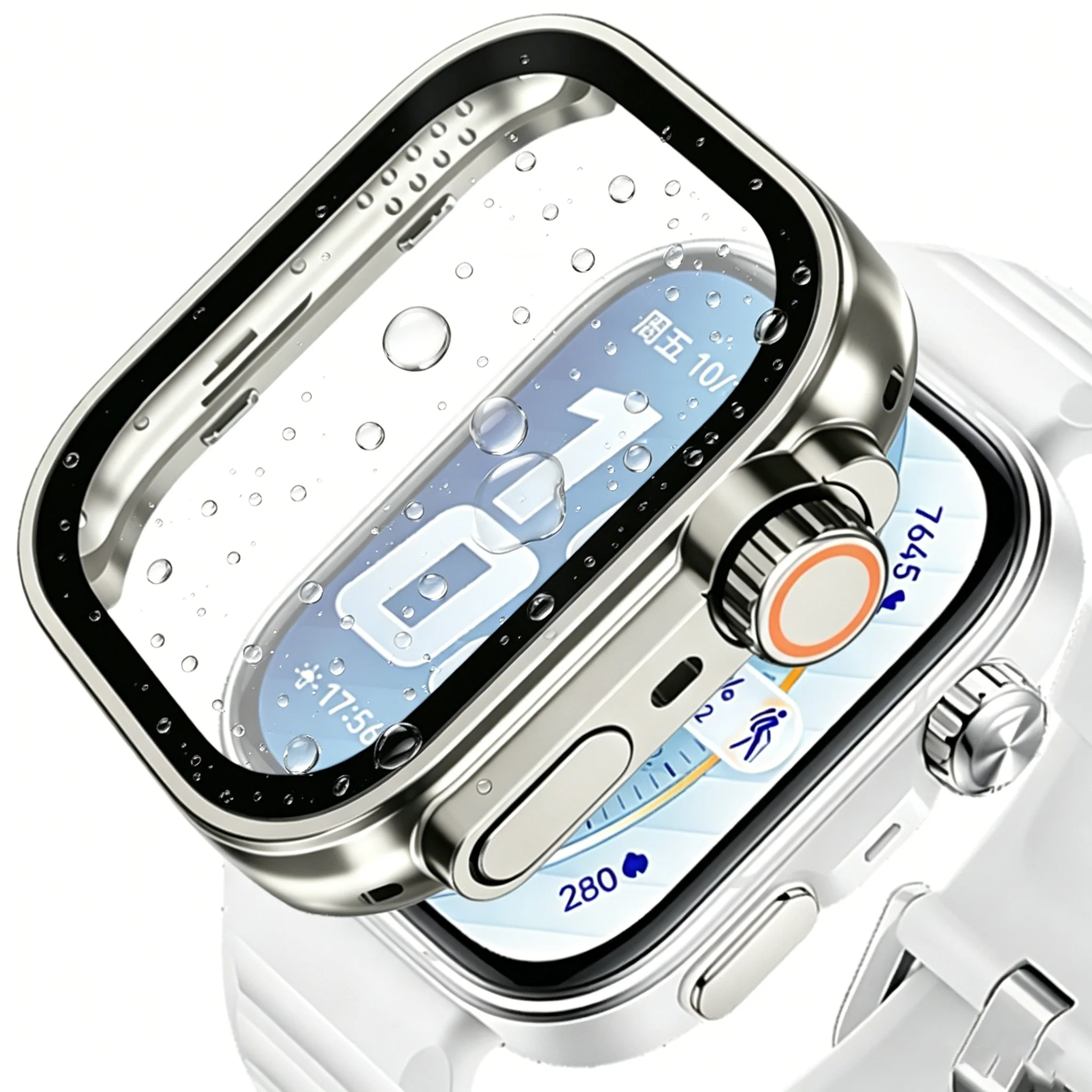 Ultra Protective Case with Tempered Glass Screen for Huawei Watch Fit Series