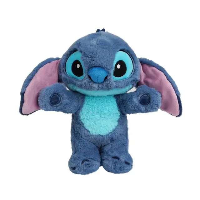 Disney Original Stitch Plush Toy 33cm Ears Movable Cool Cute Kawaii Anime Soft Stuffed Plush Doll Home Decor Children Gift Toy