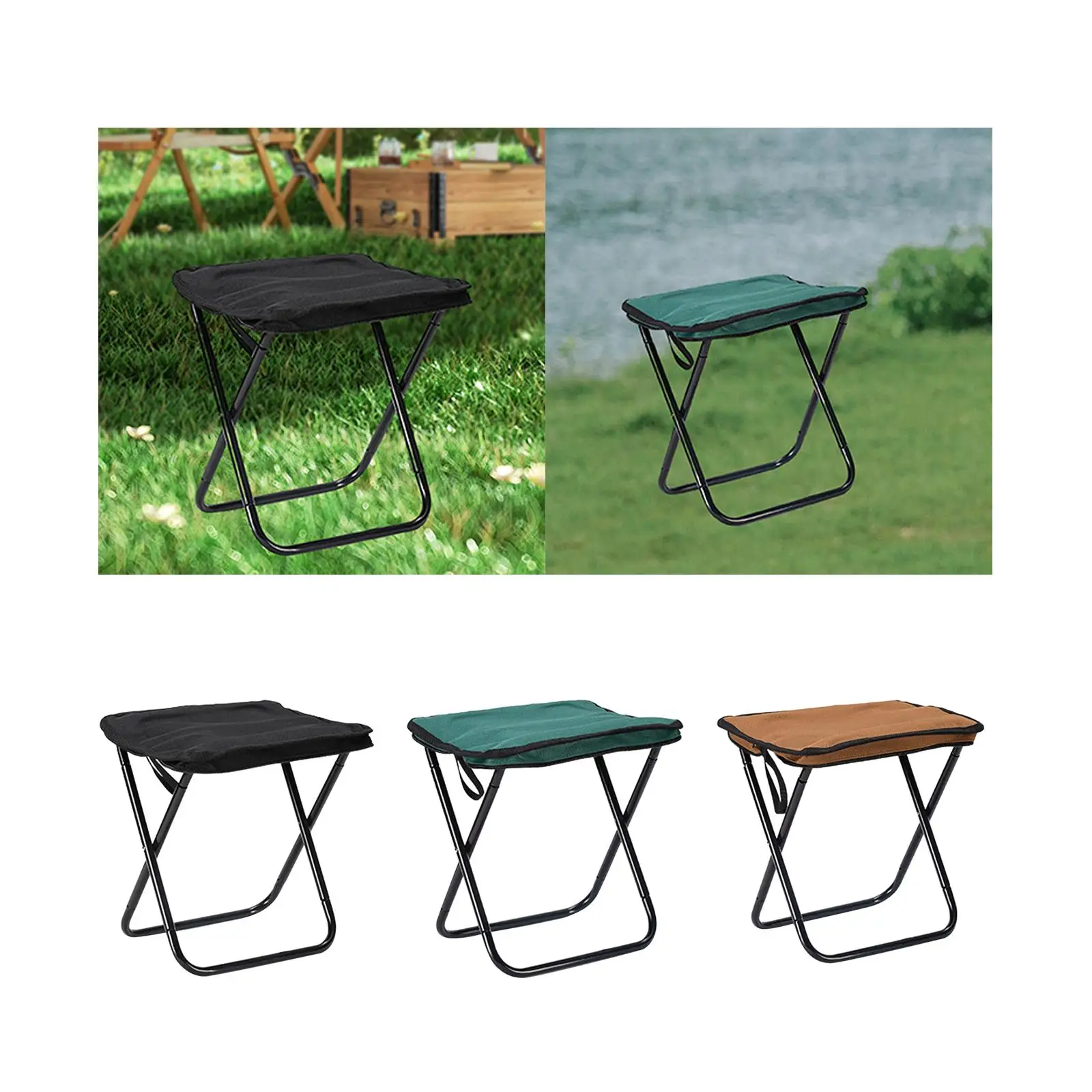 Camping Stool Compact Chair Ultralight Fishing Stool for BBQ Fishing Concert