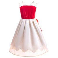 Robe de luxe Vaiana pour enfants, ensemble de costume d'actrice de film pour filles avec accessoires, robe de style polynésien pour fête à thème 4