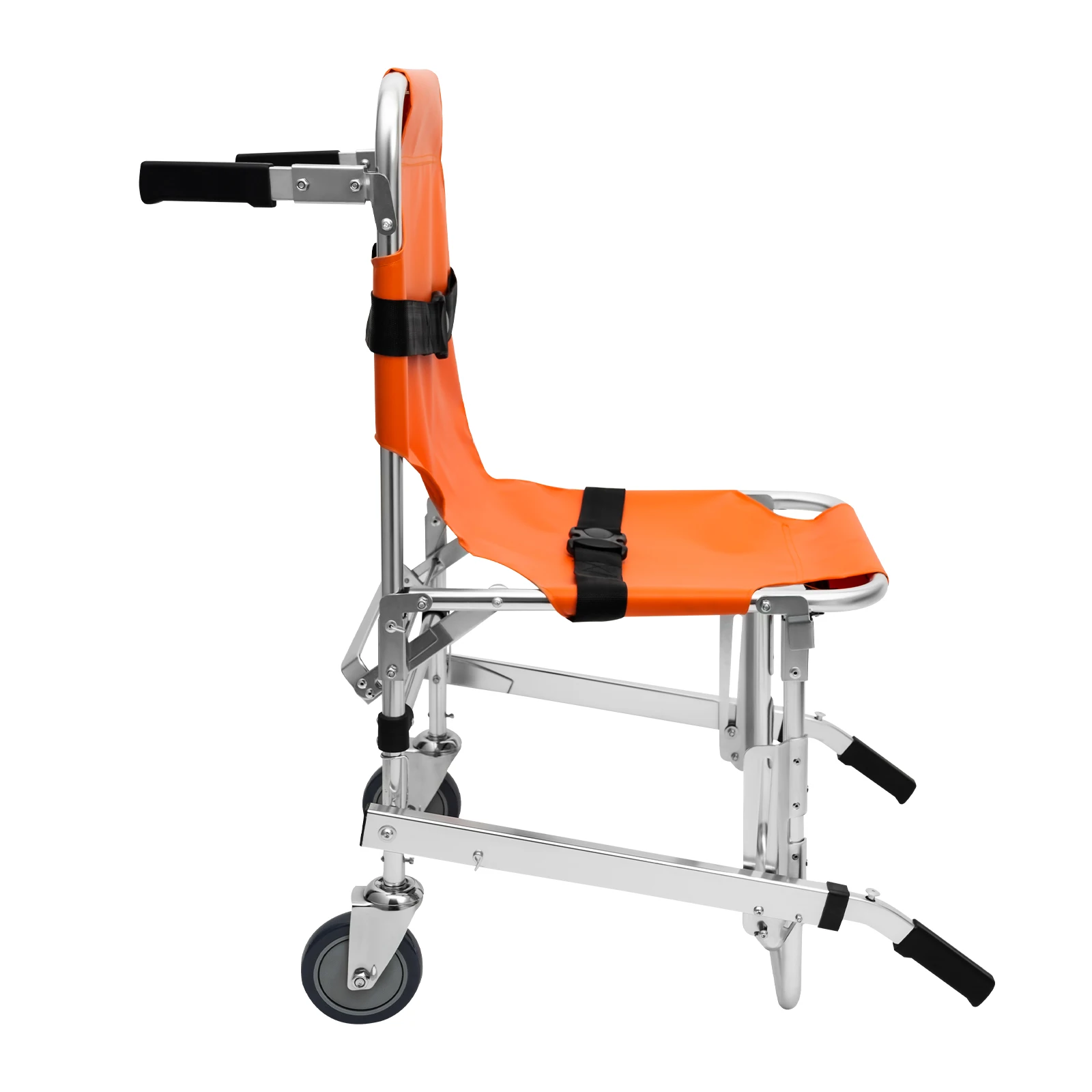 Treppenlift-Transferhilfe, faltbarer Transportrollstuhl mit 2 Rädern für die Patiententransportierung – Detail 8