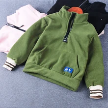 Sweat shirt polaire à col avec fermeture éclair pour garçon et fille, vêtement très tendance, disponible en 6 couleurs, taille 2022 à 100, nouvelle collection printemps 150
