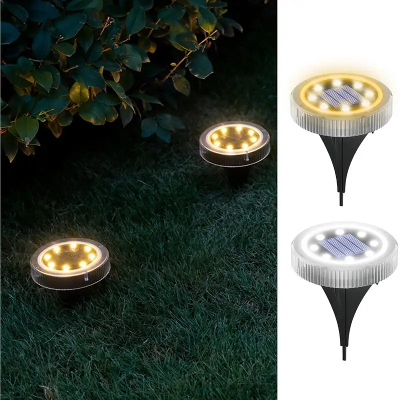 

Солнечные наземные светильники для сада, подземные фонари, ландшафтное водонепроницаемое освещение, потайной Солнечный СВЕТОДИОДНЫЙ светильник