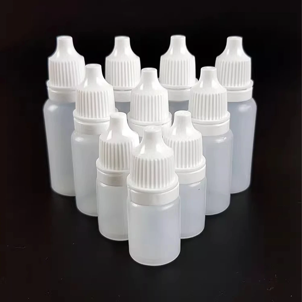 

5PCS 5ML/10ML/15ML/20ML/30ML/50ML/100ML Empty Plastic Squeezable Dropper Bottles Eye Liquid Dropper Refillable Bottles