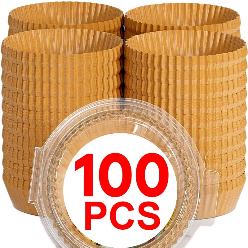 100/50pcs Disposable Lines Air Fryer Paper Non-Stick Oil Airfryer Baking Papers Round Cooking Trays Mats Kitchen Accessories 100/50pcs Disposable Lines Air Fryer Paper Non-Stick Oil Airfryer Baking Papers Round Cooking Trays Mats Kitchen Accessories