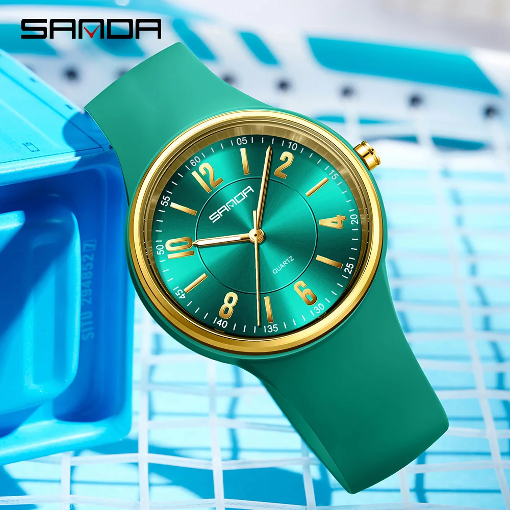 Elegant Quartz Watch with Large Dial - Unisex Lightweight Waterproof Timepiece with Luminous Display