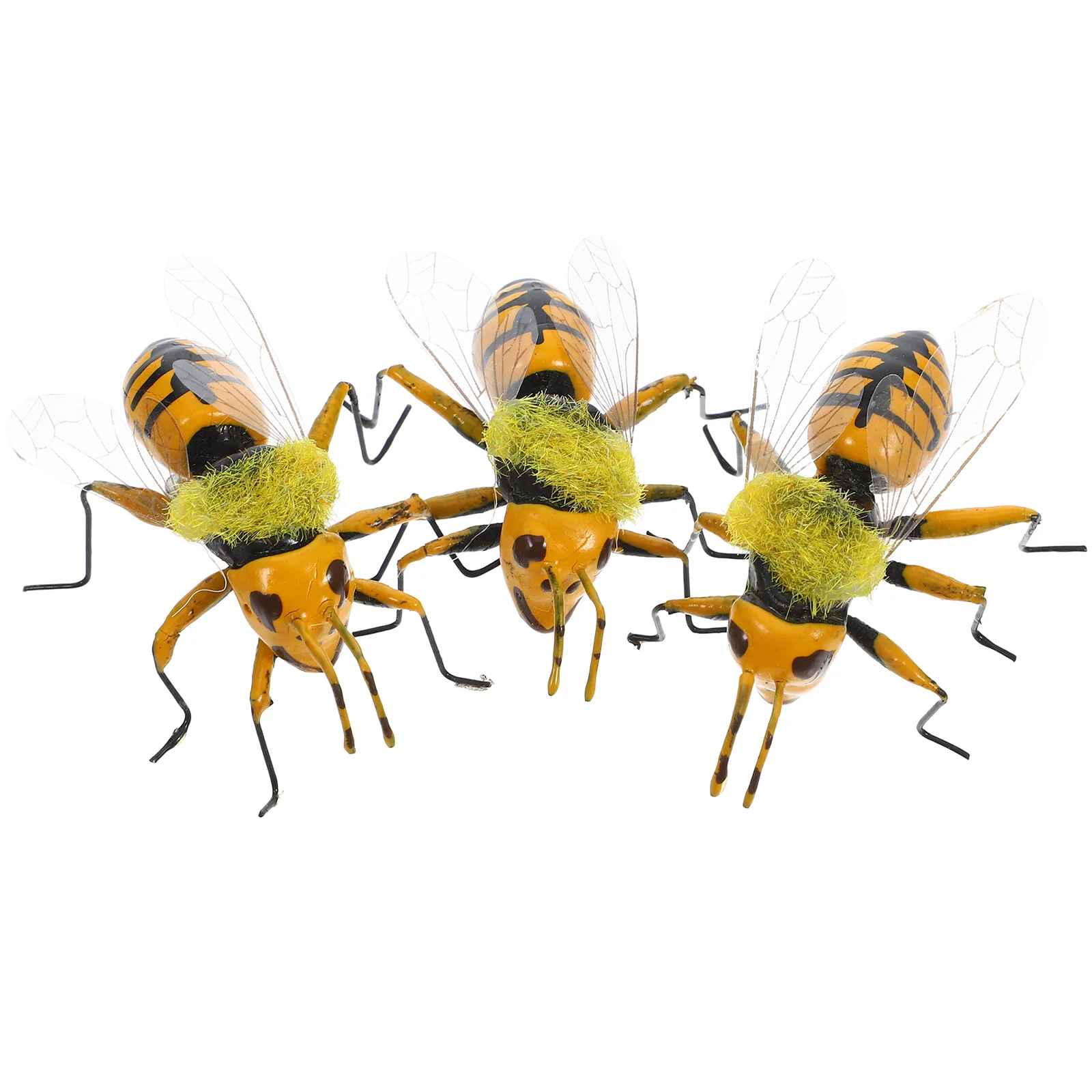 

3 Pcs High Simulation Insect Letter Bees Kids Toys Fake Sculpture Abs Plastic Model Desktop Decorations Child Vivid