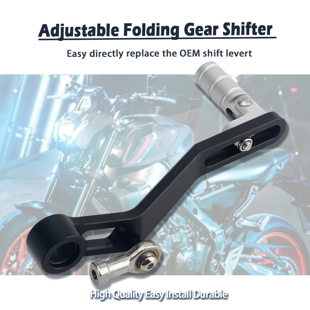 Motorrad Einstellbare Folding Schalthebel Shift Pedal Hebel Passt Für Yamaha MT09 MT-09 Tracer 900 XSR FZ09 FJ09 2014-2020 – Detail 3