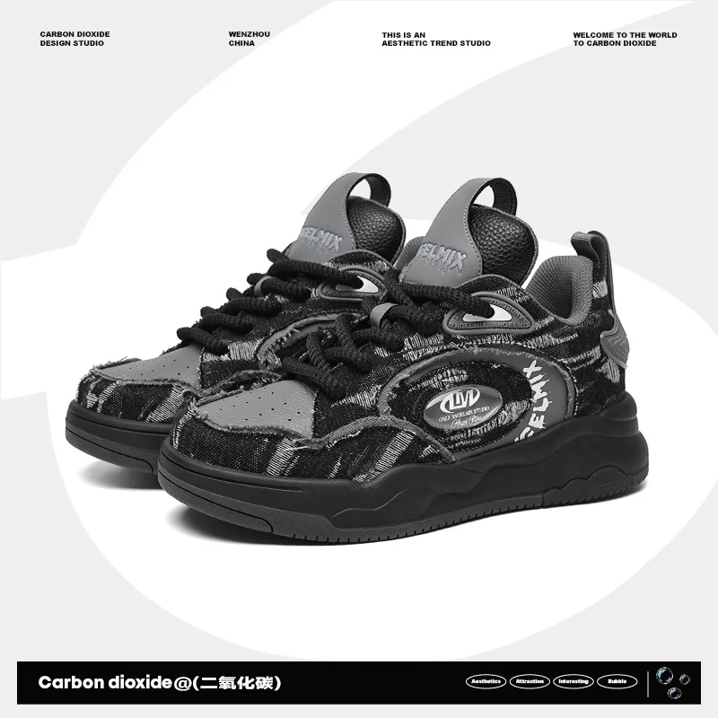 

Women Shoes for Men Tennis Retro Y2K Cloth Leather Punk Skateboard Shoes PlatformFashion Sneakers Couple Sports Casual Shoes