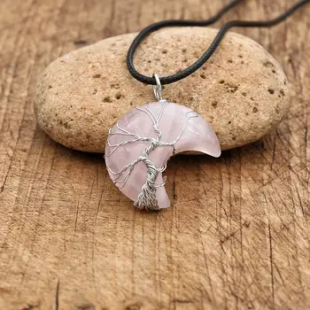 Tree Of Life Moon Pendant