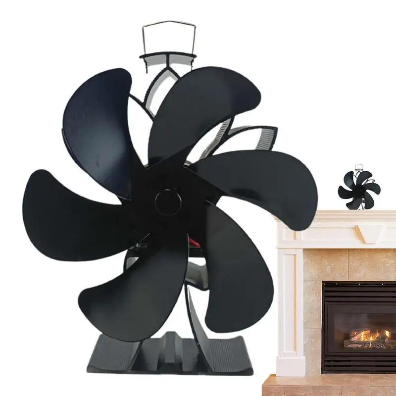 Fireplace Fan 6 blades Silent Operation Thermal Blower Heat Fan For Wood  Burner Eco Friendly Quiet Fireplace Fan Stove Accessory - AliExpress