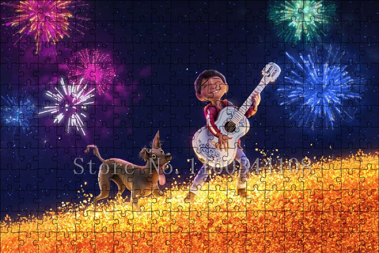 300/500/ 1000 Pieces Disney Coco Jigsaw Puzzles Educational Toys
