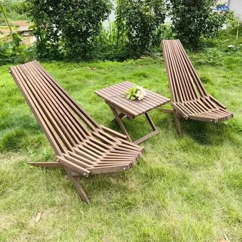 Folding Stool Folding Table Matching Table and Chairs Folding Leisure Outdoor Garden Chair Outdoor Beach Lounge Chair Furniture