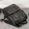 Fashion Men's Backpack Casual Solid Leather Backpack Men High Capacity Travel Backpack Schoolbags Brand Design Back Packs Bags 3