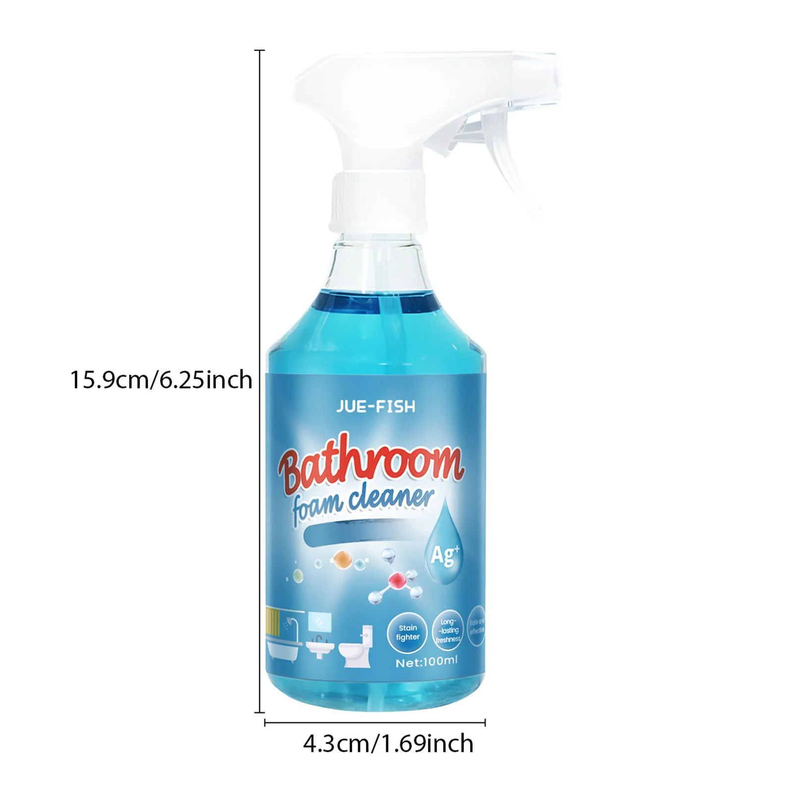 Bathroom Foam Cleaner Spray Bathroom Shower Kitchen Tile Cleaner for Kitchen Sinks Home Bathrooms