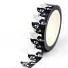 2024 NEW 1PC 10M Decor Halloween Holiday Ghosts Skull BW Washi Tape Set for Scrapbooking Journaling Masking Tape Cute Stationery 5