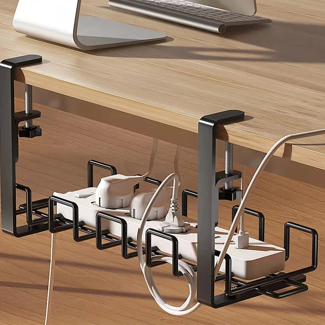 Under Desk Cable Management Tray Cable Organizers under Desk Cord  Management Under Cabinet Storage Shelf Wire Storage Office - AliExpress