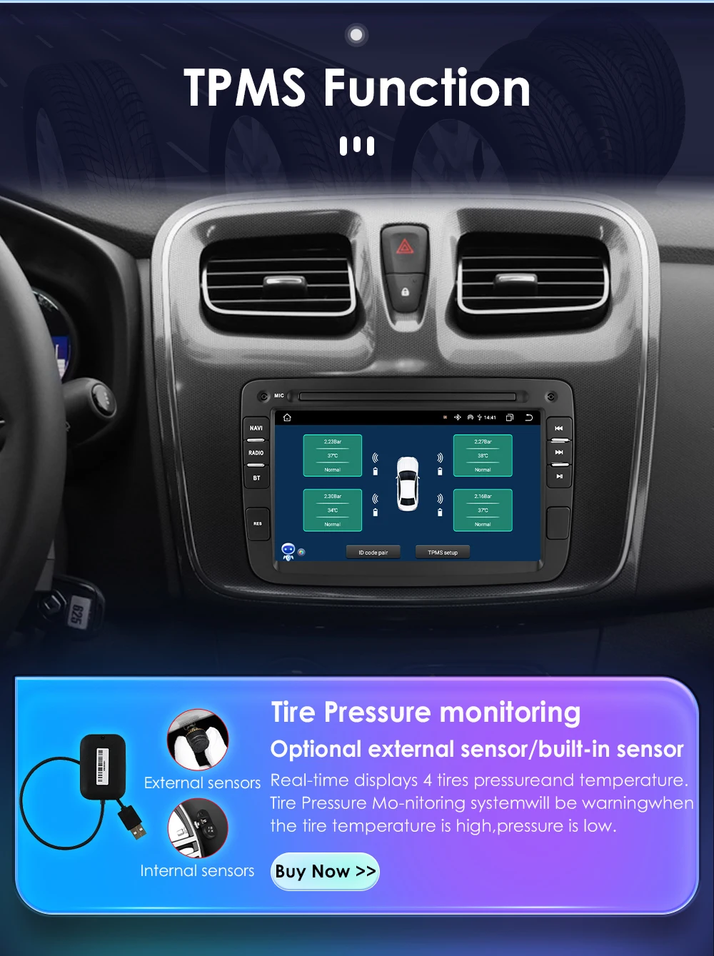Hizpo 7 zoll Bluetooth Auto Radios für Renault Dacia Sandero Duster Captur Logan Multimedia Android Auto Carplay Player 8 + 128G 4G – Detail 36