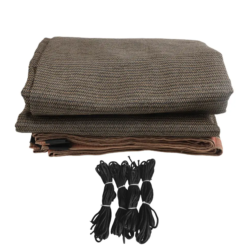 Outdoor Polyethylene Sun Shade Sail Canopy with Ropes