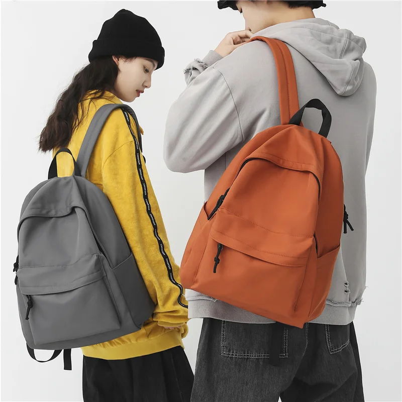 Simple Pattern Woman School Backpack Man College Student Travel Rucksack A4 Book Schoolbag For Teenage Girl Boy