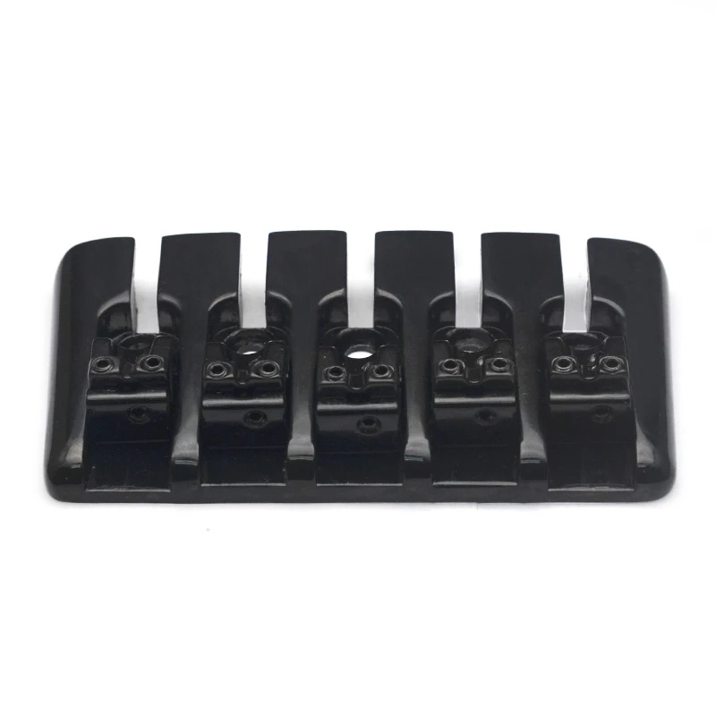 빈티지 5 스트링 잠긴 안장 베이스 브릿지 95x49.5MM 하단 스트링 간격 16.5MM 베이스 고정 브릿지 블랙/골드/크롬