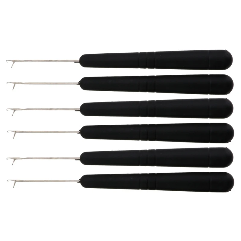 5pcs 래치 후크 세트 크로 셰 뜨개질 바늘 Dreadlocks Plastice 뜨개질 머리 확장 Braiding Weave Wigs Craft 용 스타일링 도구