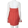 Elegant Solid Strapless Dress Women's Sleeveless Beach Vacation Short Dress Splice Off Shoulder Loose High Waist Clothing 6
