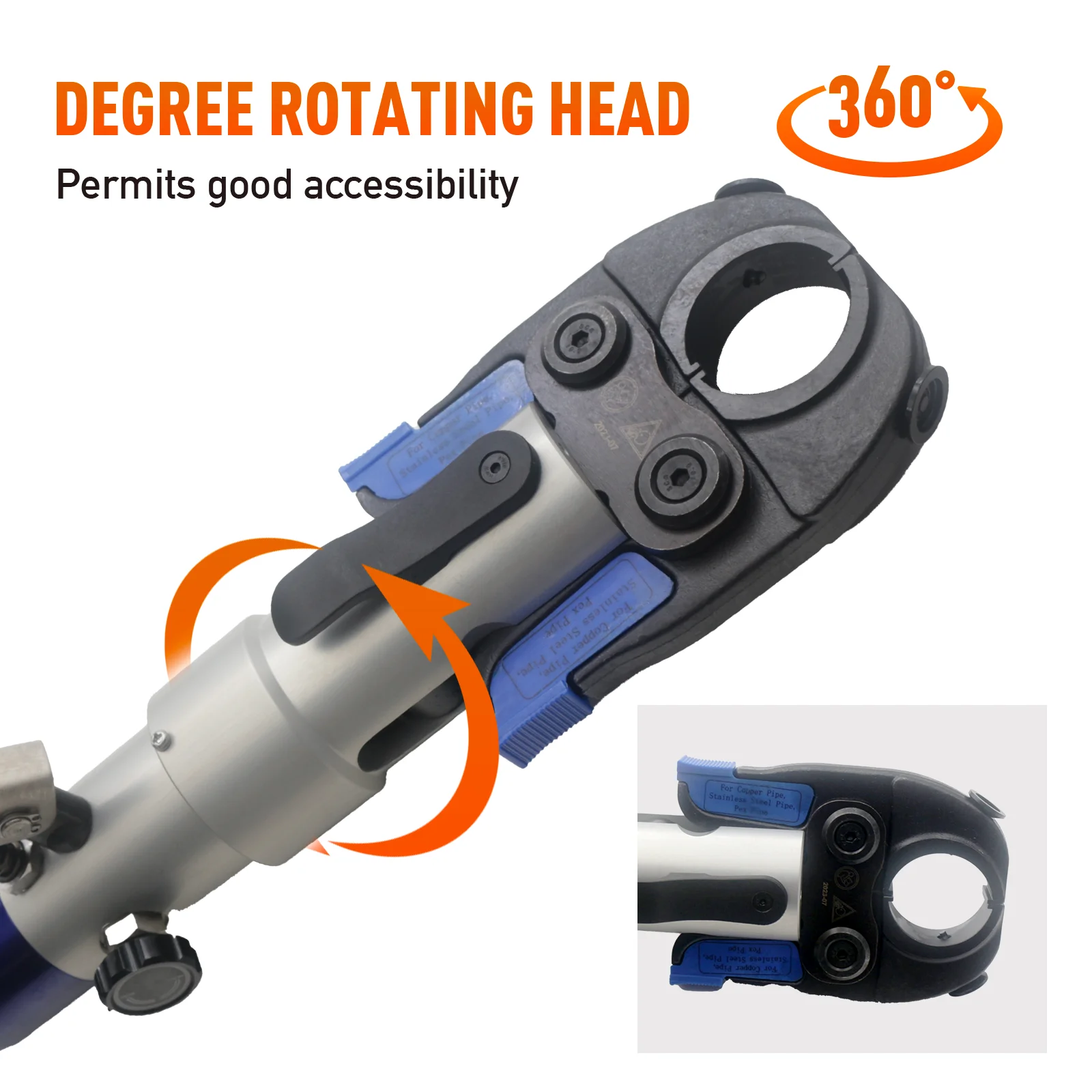 Hydraulic Copper Pipe Press Tool HT-1950 ProPress Copper Fitting Pipe Reparing Tool Pex Clamping with U, TH, M, V dies hydraulic crimping tool hydraulic pipe crimping tools pex pipe crimping tools